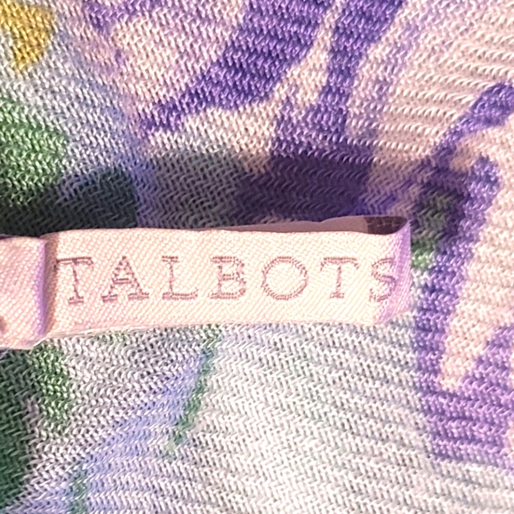 Talbots Multicolored Floral Scarf Shawl - Picture 3 of 6
